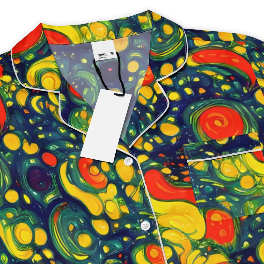 Neon Orchard on Women's Short Sleeve Pajama Top — Product details