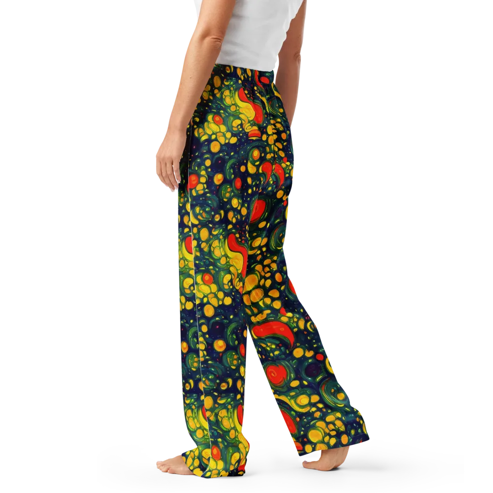 Neon Orchard on Women's Pajama Pants — Left