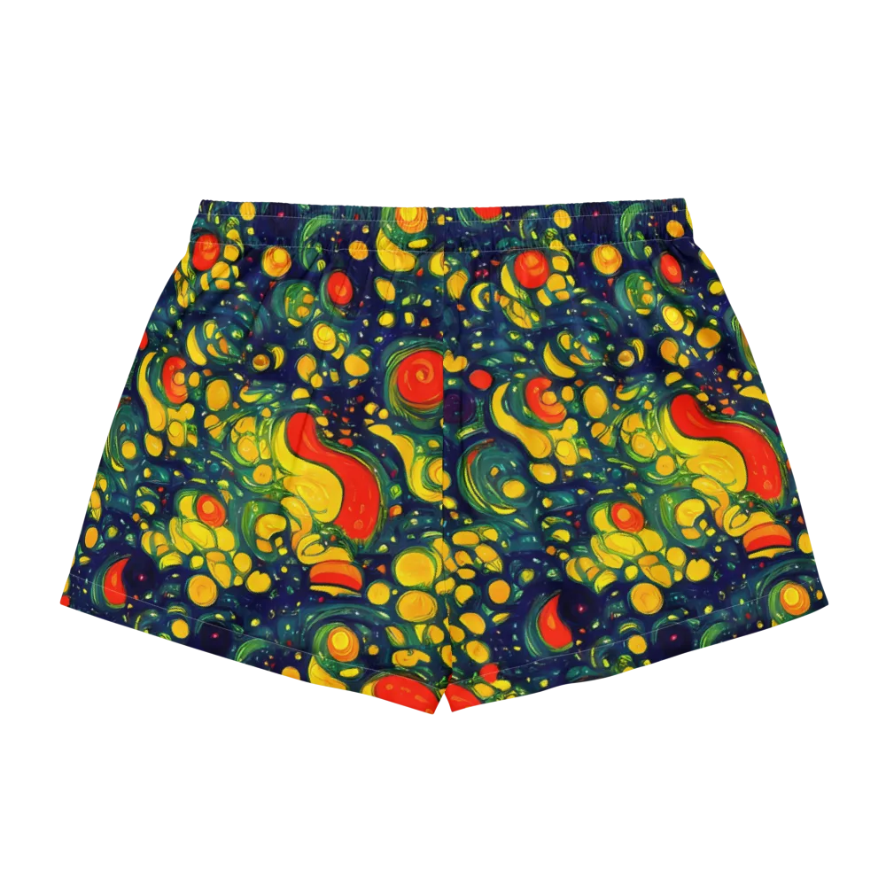 Neon Orchard on Women's Pajama Shorts — Back