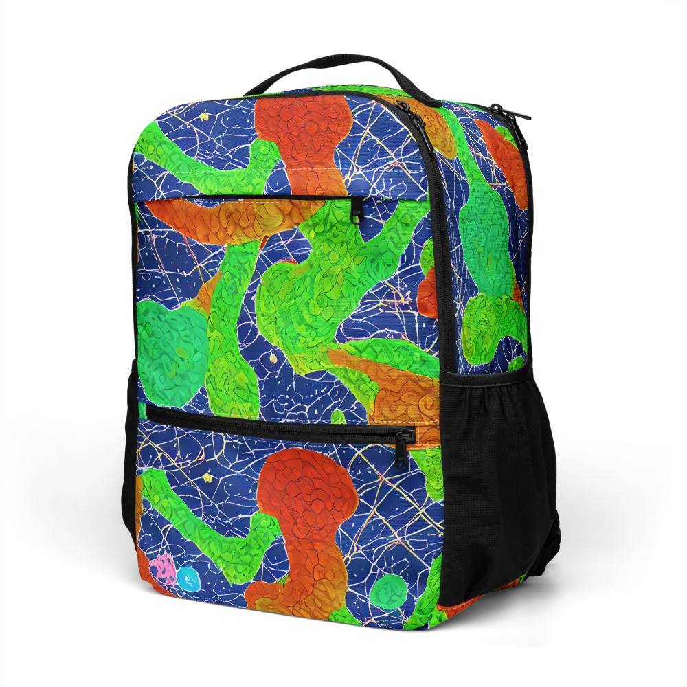 Lime Inferno on Utility Backpack — Left Front