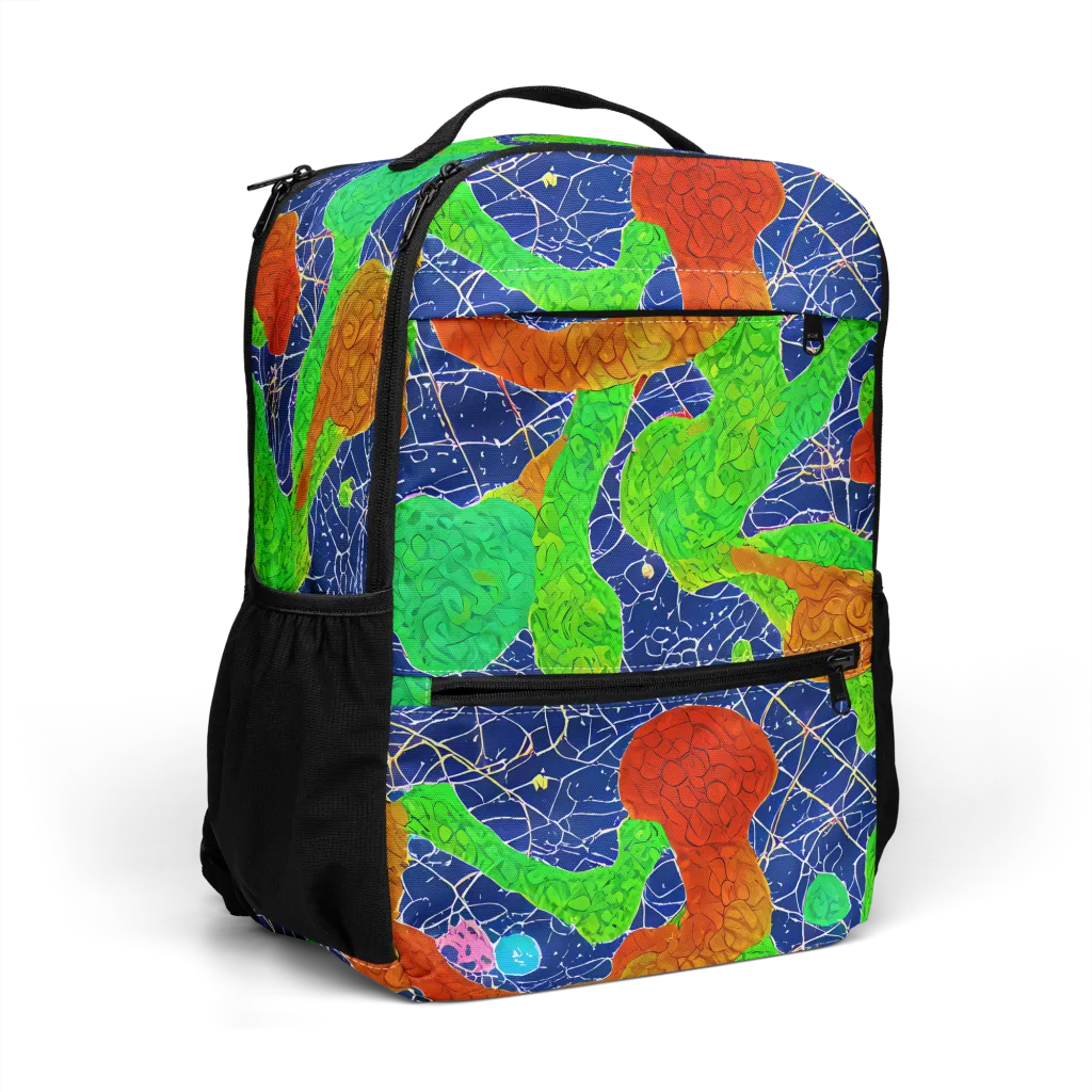 Lime Inferno on Utility Backpack — Right Front