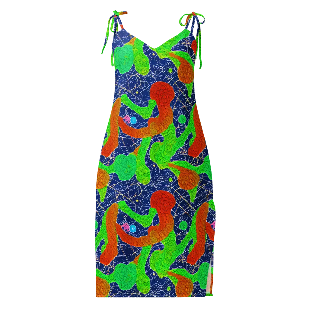 Lime Inferno on Slip Dress — Front