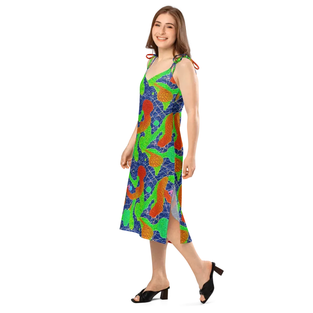 Lime Inferno on Slip Dress — Left Front