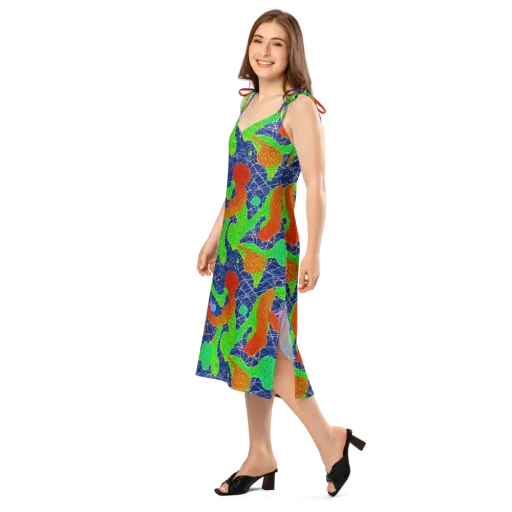Lime Inferno on a Slip Dress