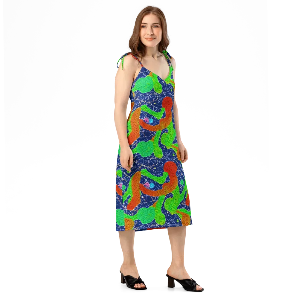 Lime Inferno on Slip Dress — Right Front