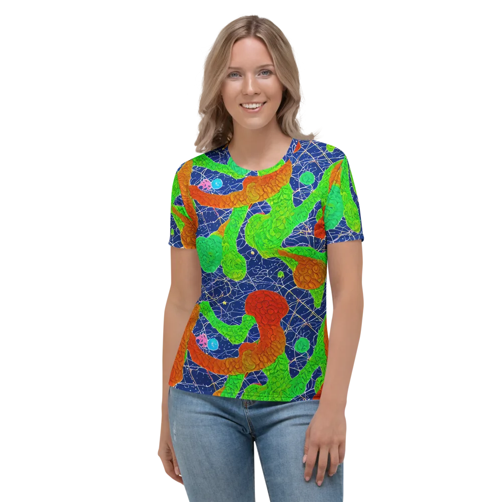 Lime Inferno on Women's Crew Neck T-Shirt — Front