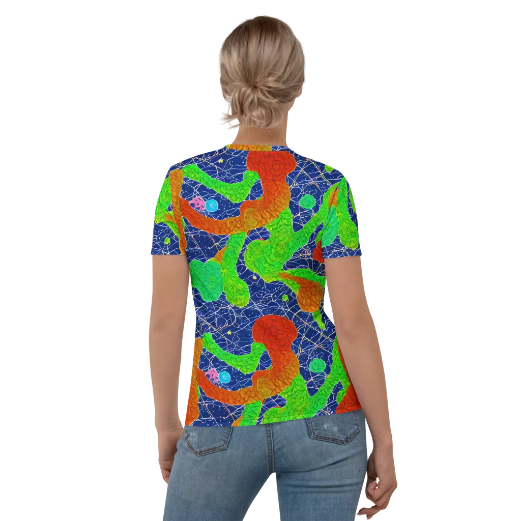 Lime Inferno on Women's Crew Neck T-Shirt — Back