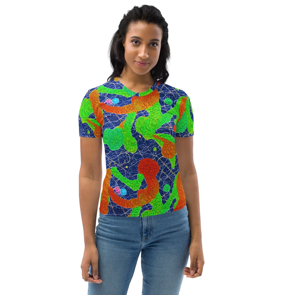 Lime Inferno on Women's Crew Neck T-Shirt — Front