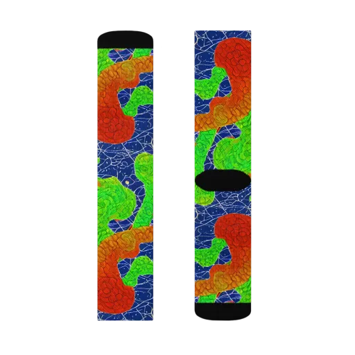 Lime Inferno on a Socks