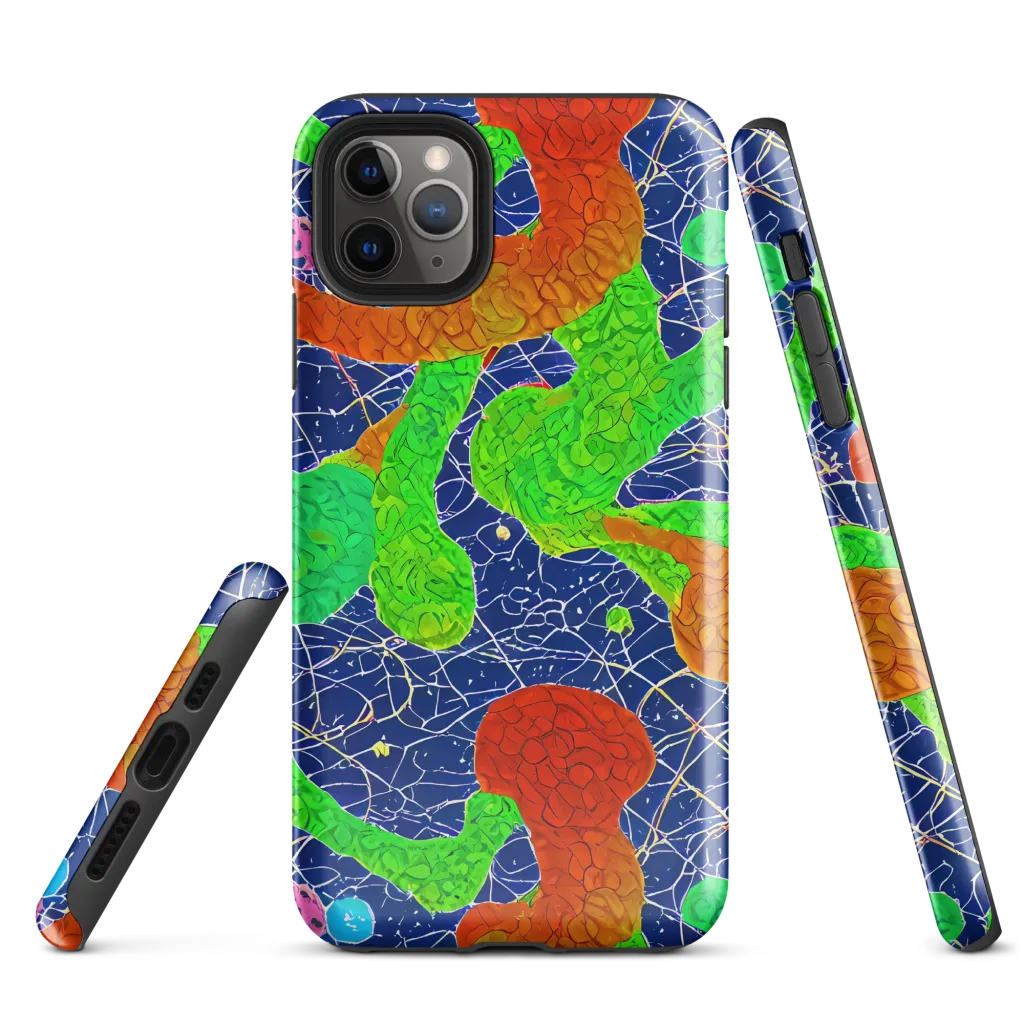 Lime Inferno on Tough Case for iPhone® — Front