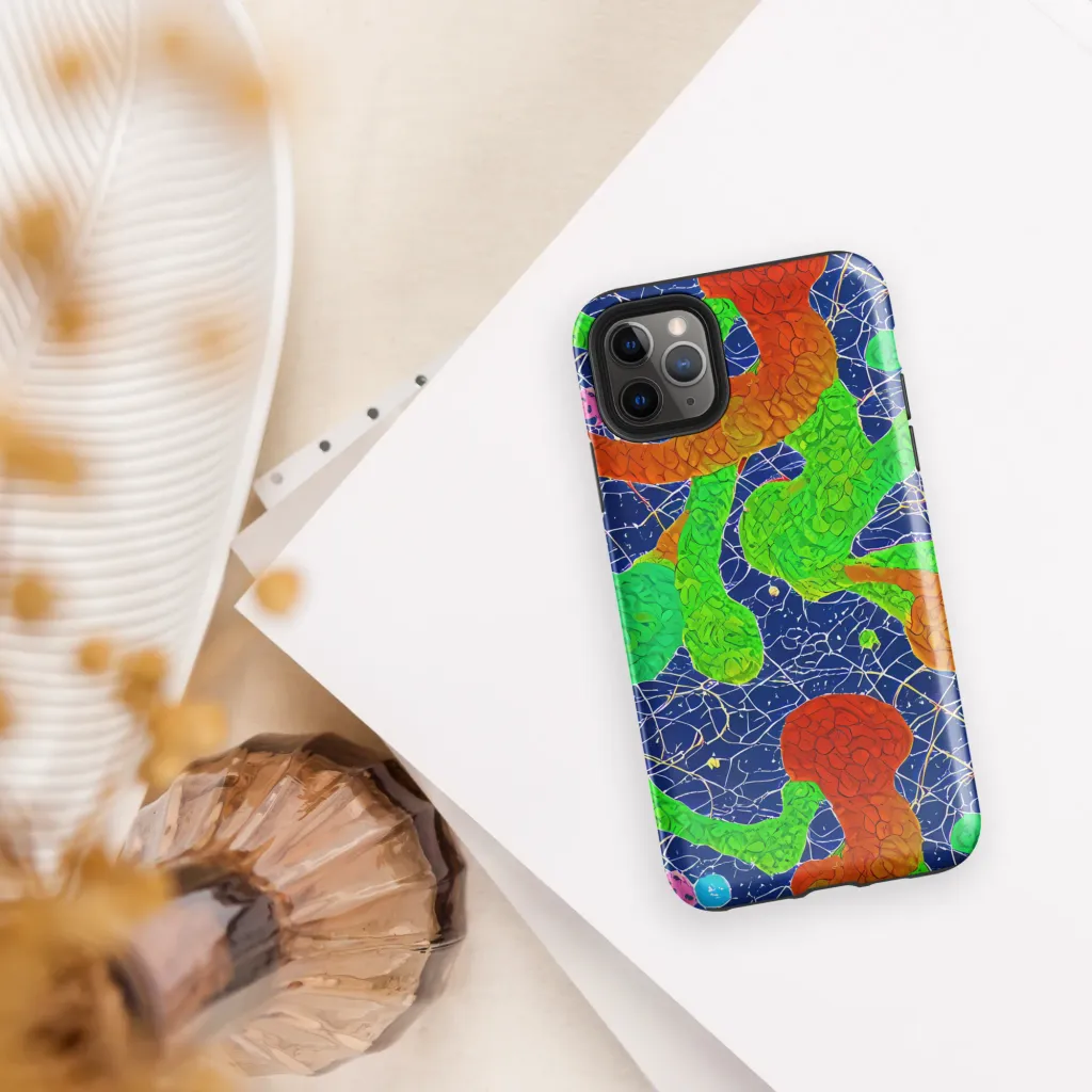 Lime Inferno on Tough Case for iPhone® — Front