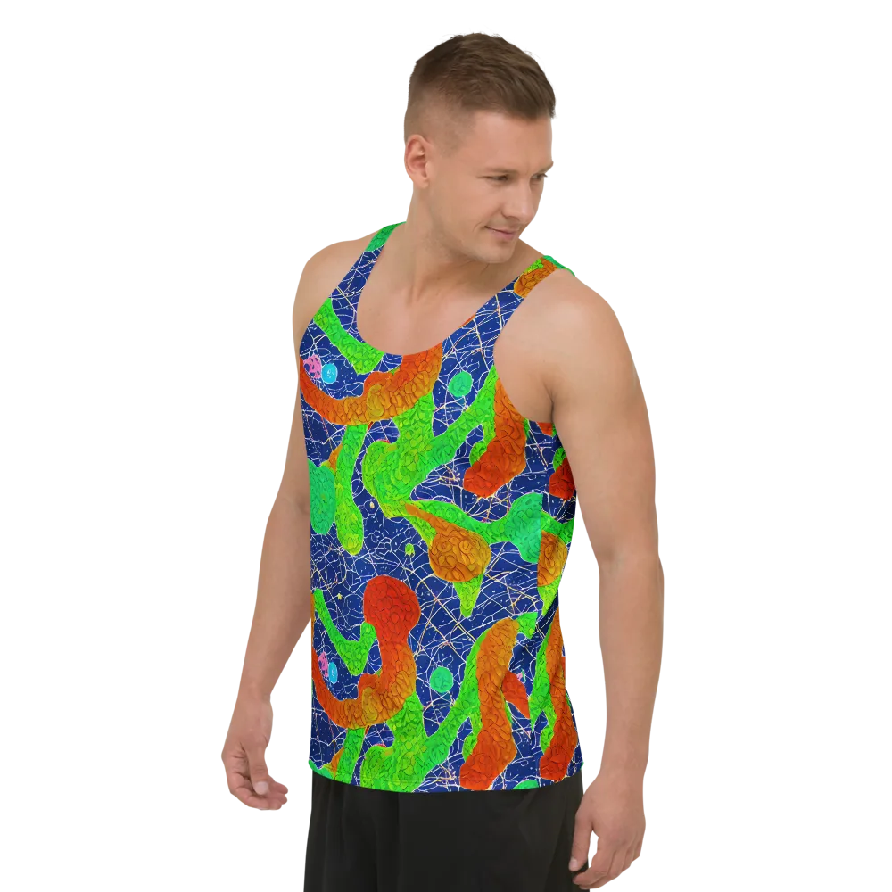 Lime Inferno on Men's Tank Top — Left Front
