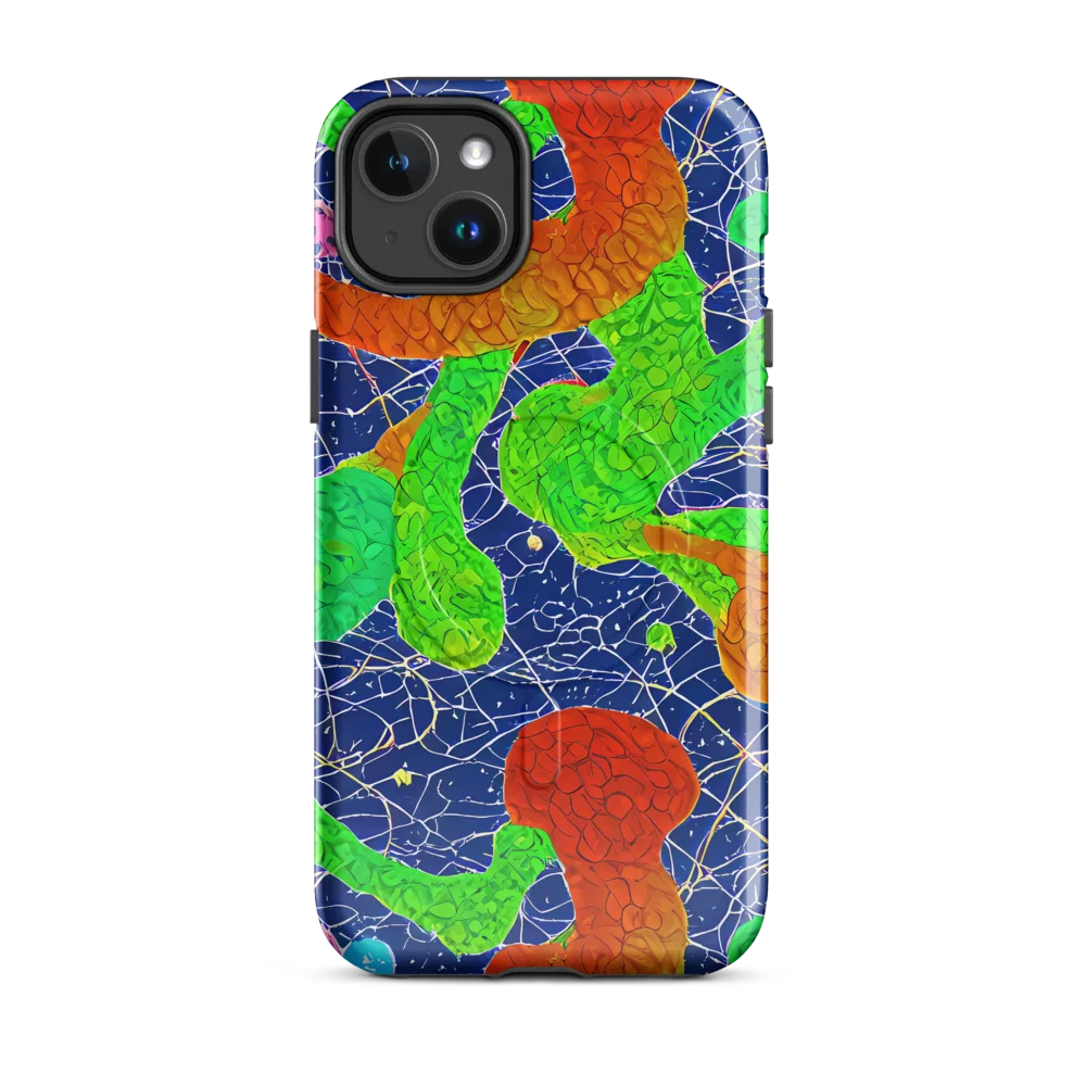 Lime Inferno on MagSafe Tough Case for iPhone® — Front