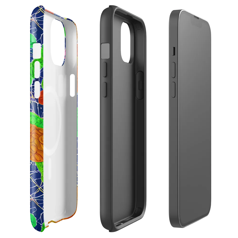 Lime Inferno on MagSafe Tough Case for iPhone® — Front