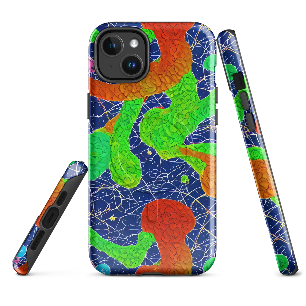 Lime Inferno on MagSafe Tough Case for iPhone® — Front