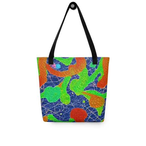 Lime Inferno on a Tote Bag
