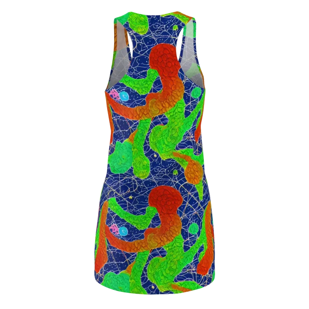 Lime Inferno on Racerback Dress — Back