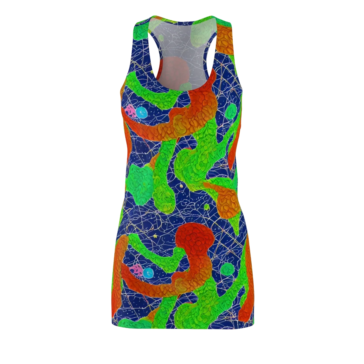 Lime Inferno on Racerback Dress — Front