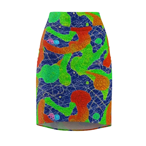 Lime Inferno on a Pencil Skirt