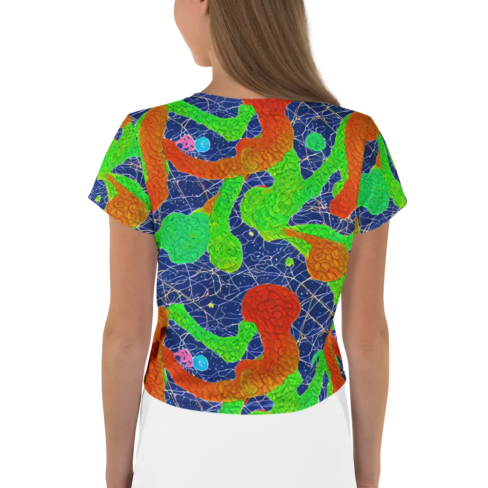 Lime Inferno on Crop Tee — Back
