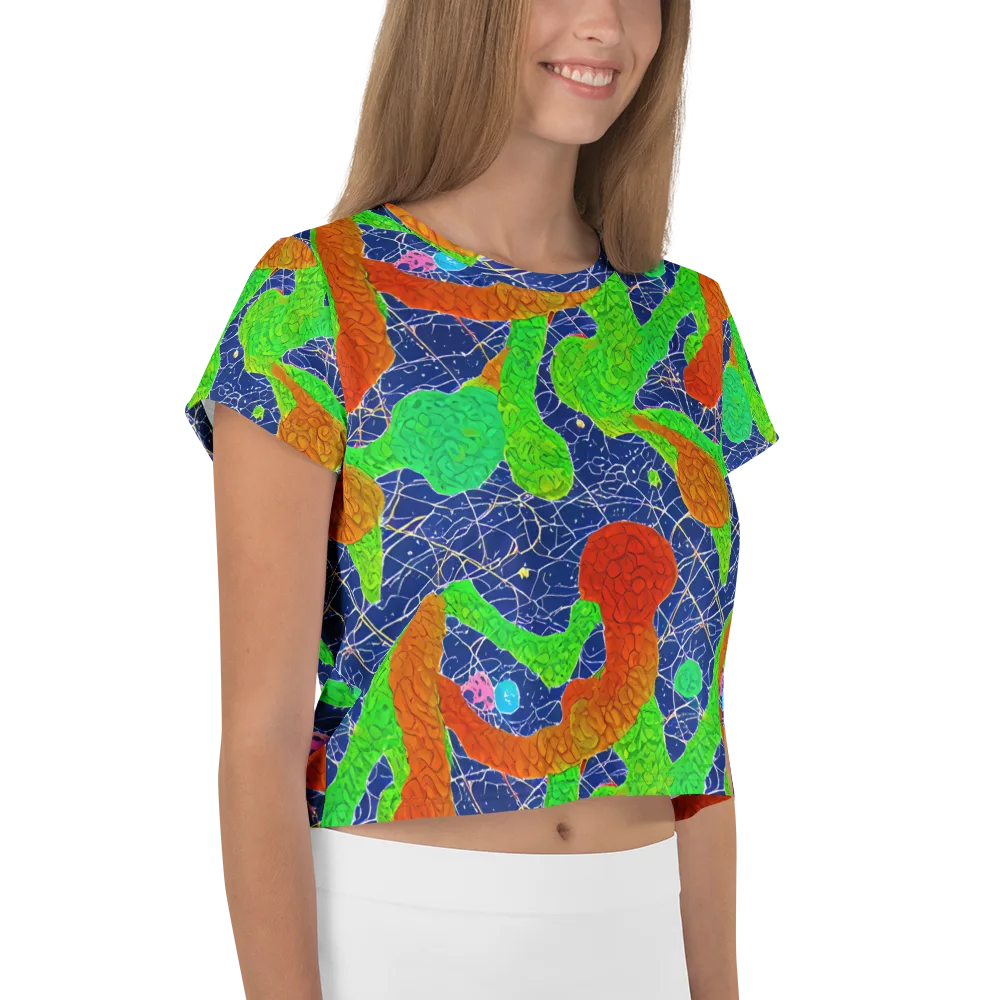 Lime Inferno on Crop Tee — Right