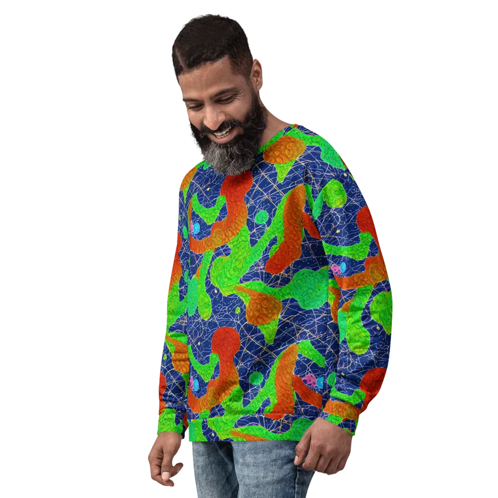 Lime Inferno on Sweatshirt — Left Front