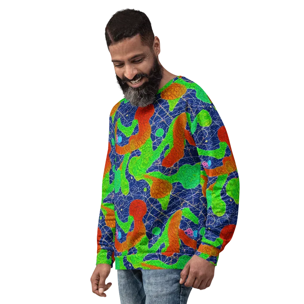 Lime Inferno on Sweatshirt — Left Front