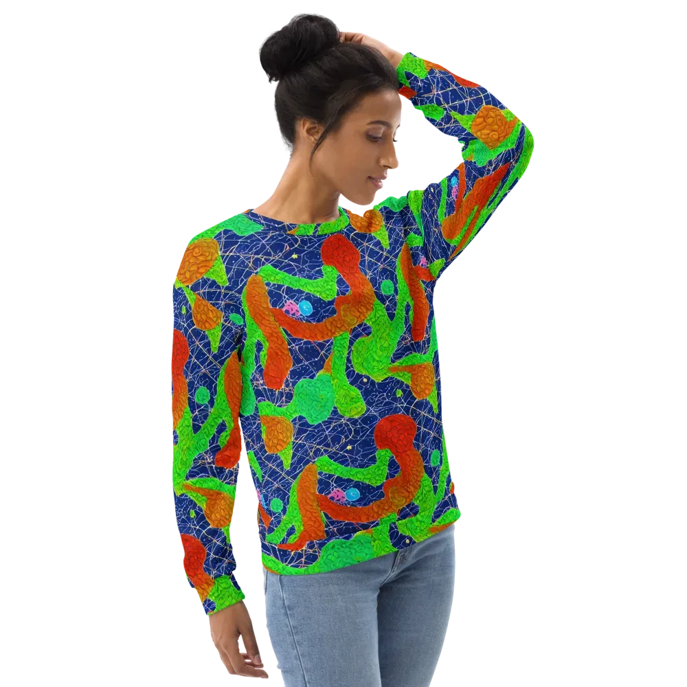 Lime Inferno on Sweatshirt — Right Front