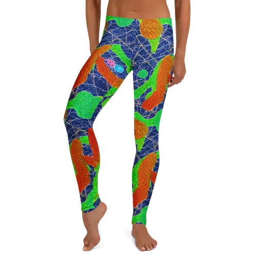 Lime Inferno on a Leggings