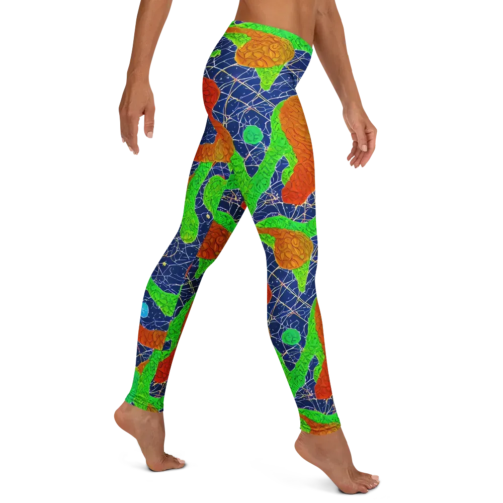 Lime Inferno on Leggings — Right