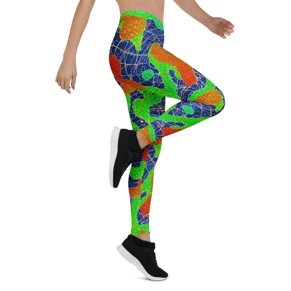 Lime Inferno on Leggings — Right