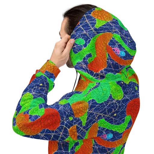 Lime Inferno on a Hoodie
