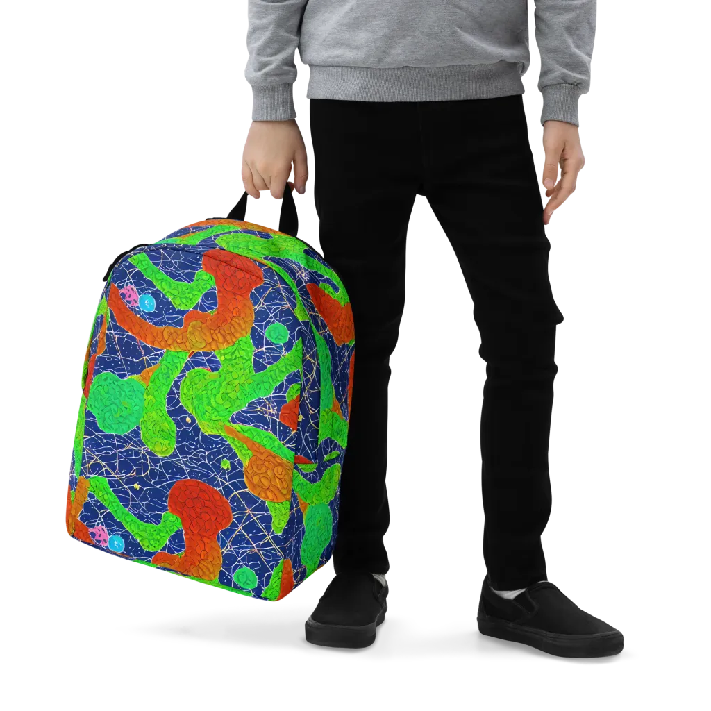 Lime Inferno on Minimalist Backpack — Zoomed-in