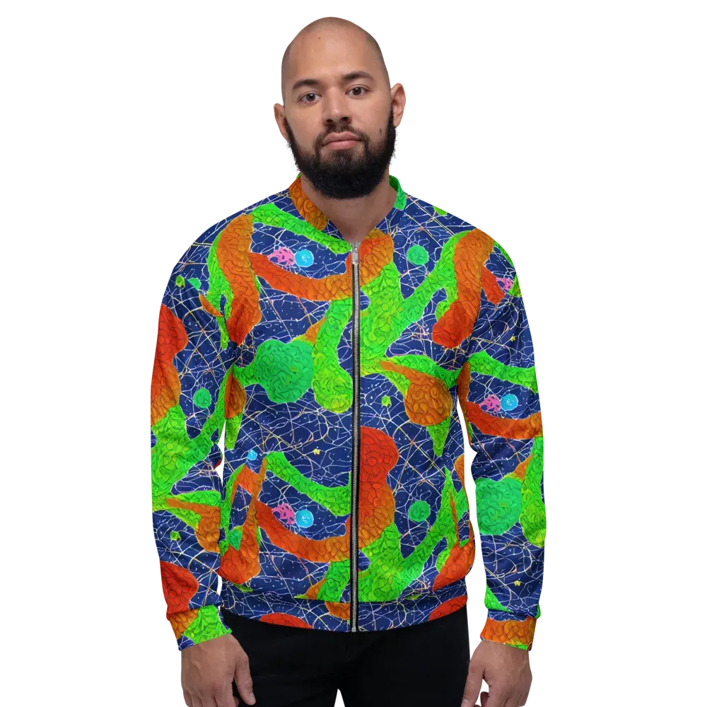 Lime Inferno on Bomber Jacket — Front