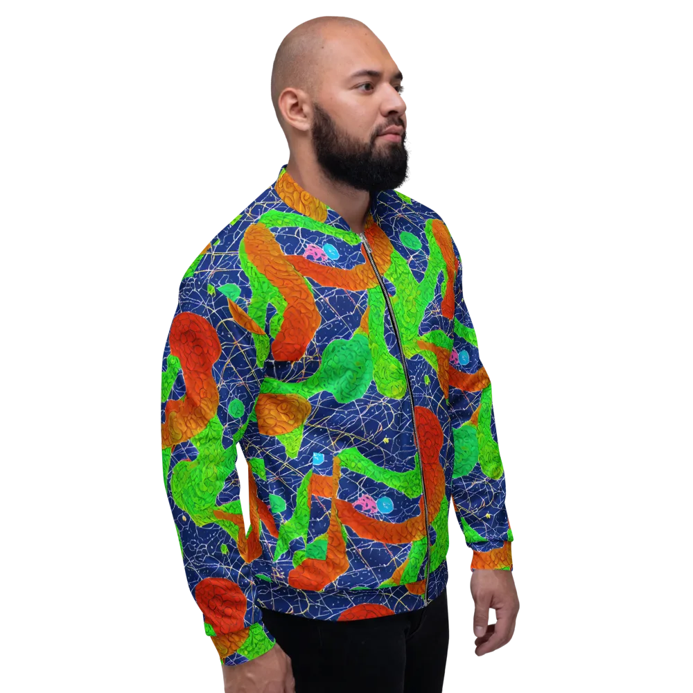 Lime Inferno on Bomber Jacket — Right
