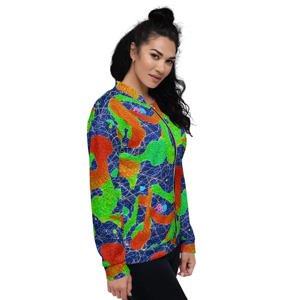 Lime Inferno on Bomber Jacket — Right
