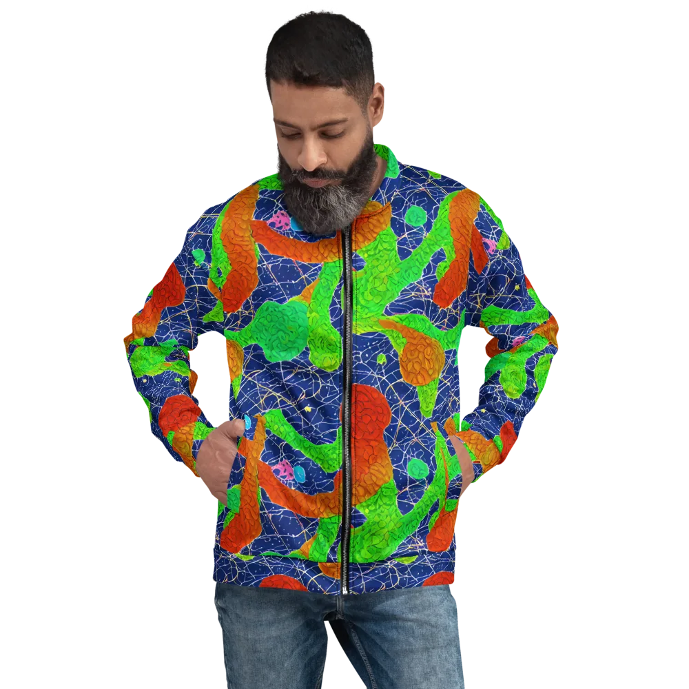 Lime Inferno on Bomber Jacket — Front