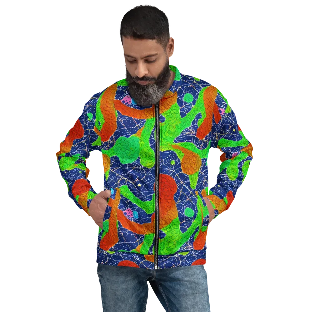 Lime Inferno on Bomber Jacket — Front