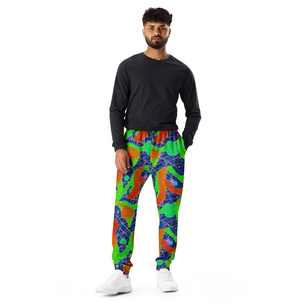 Lime Inferno on Men's Joggers — Front