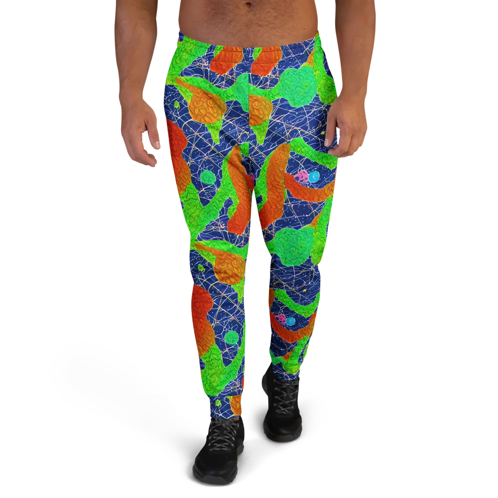 Lime Inferno on Men's Joggers — Front