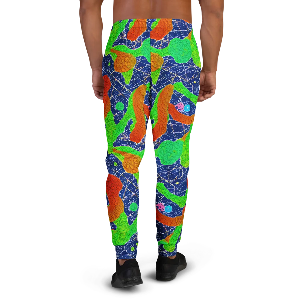 Lime Inferno on Men's Joggers — Back