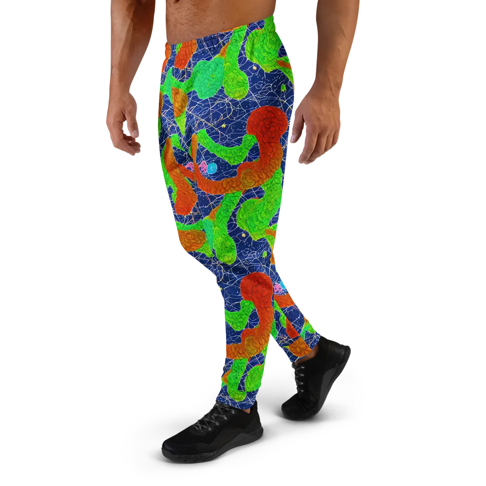 Lime Inferno on Men's Joggers — Left