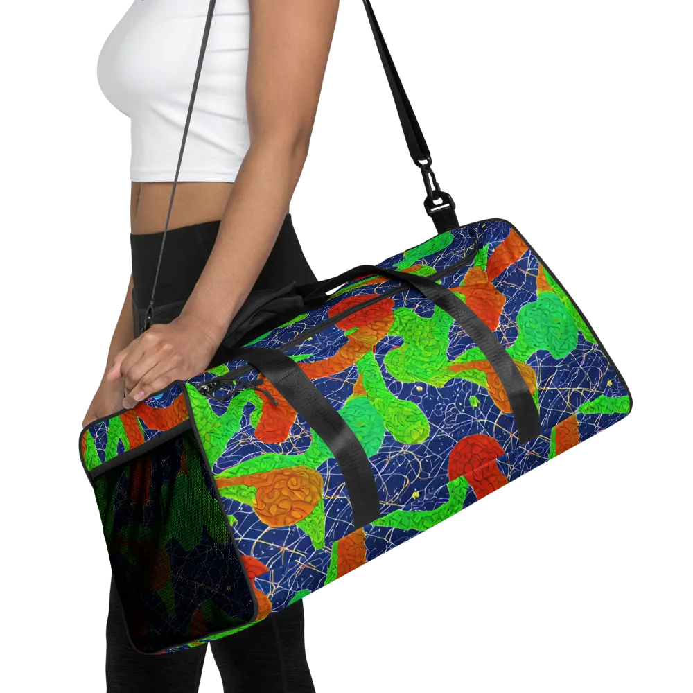 Lime Inferno on Duffle Bag — Front
