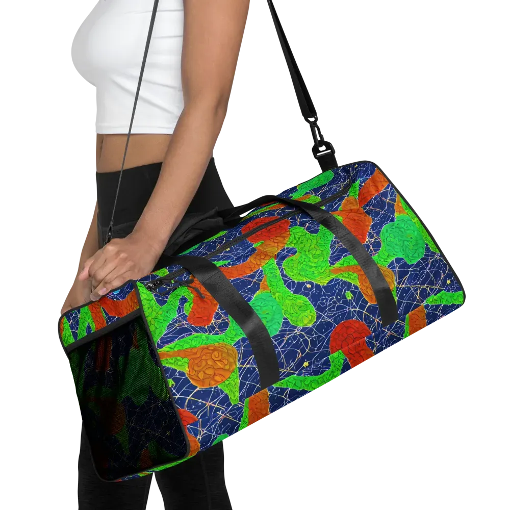 Lime Inferno on Duffle Bag — Front