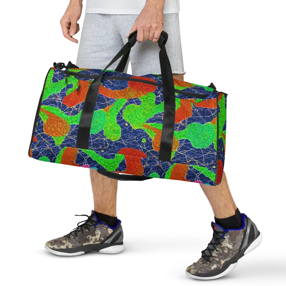 Lime Inferno on Duffle Bag — Front