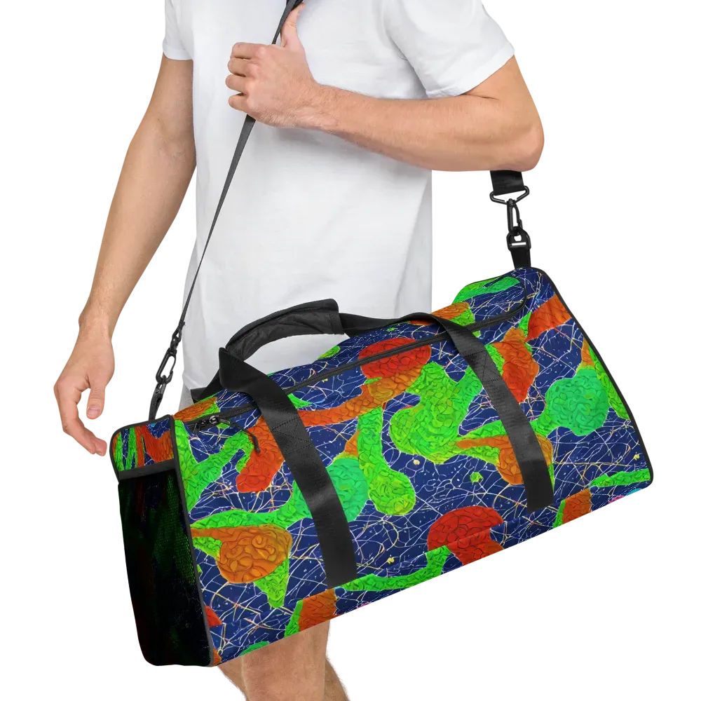 Lime Inferno on Duffle Bag — Right Front