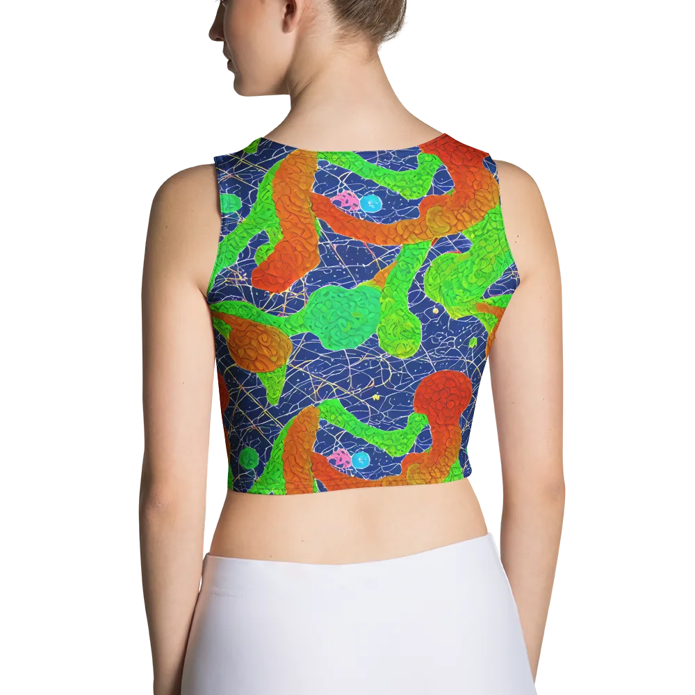 Lime Inferno on Crop Top — Back