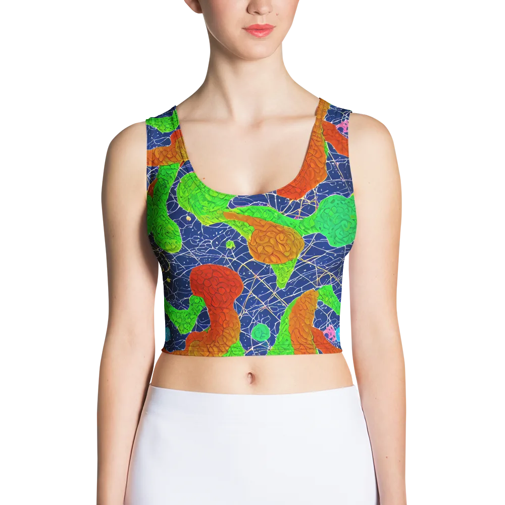 Lime Inferno on Crop Top — Front