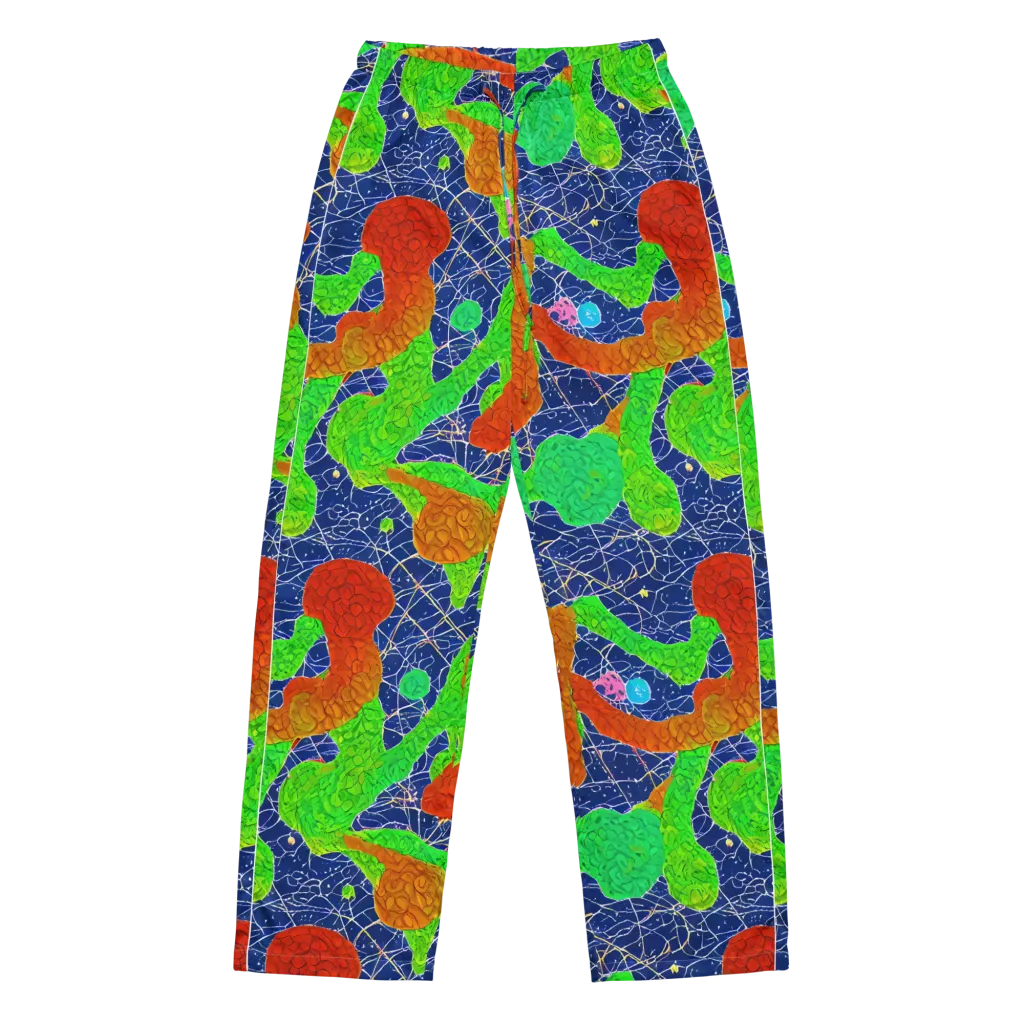 Lime Inferno on Women's Pajama Pants — Front