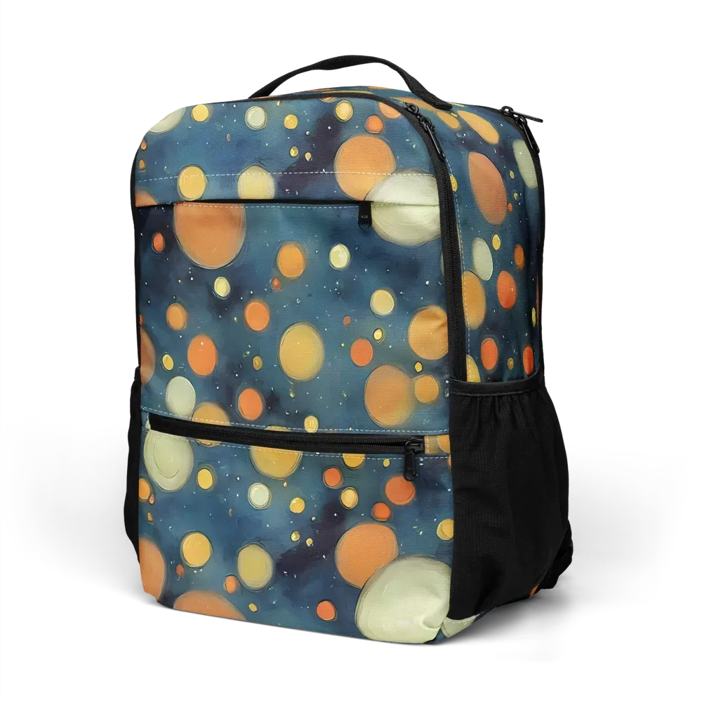 Midnight Orbs on Utility Backpack — Left Front